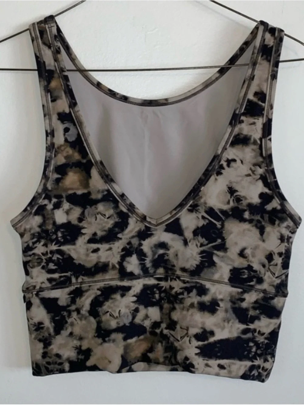Lululemon Power Pivot Tank *Everlux  Dispersed Light Raw Linen Multi Size 4